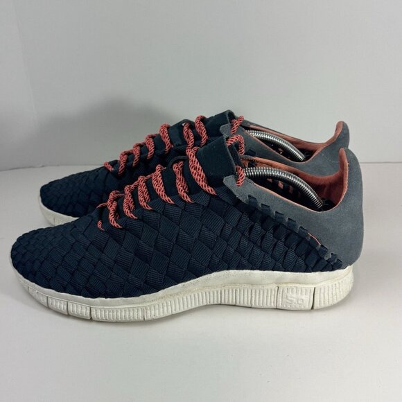 Nike Free Inneva Woven Mens Size 11.5 Blue Athletic Sneakers 579916-444 - Picture 3 of 8